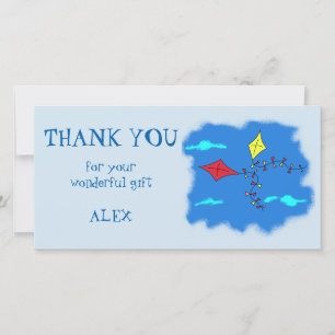 Kites Personalised Thank you Card