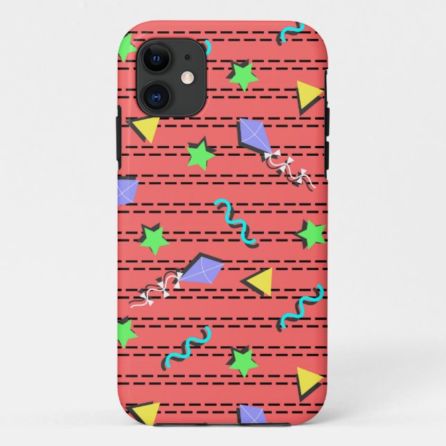 kites, stars, triangles and curvy lines Case-Mate iPhone case (Back)