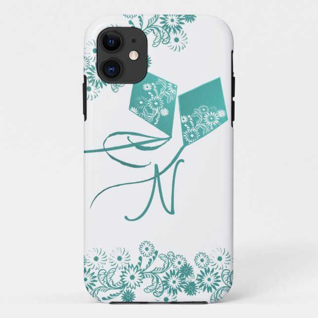 Kites with Monogram Case-Mate iPhone Case (Back)