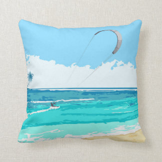Kitesurf Blue Pillow