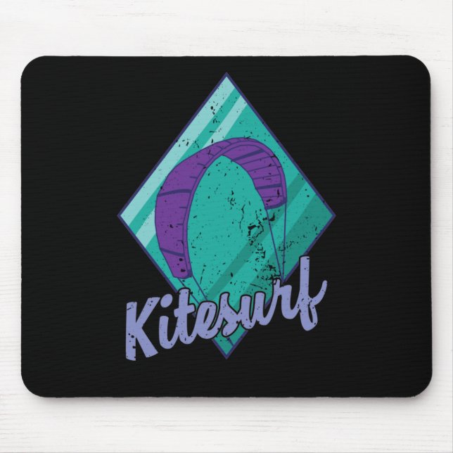 Kitesurf mit Schirm Mouse Mat (Front)