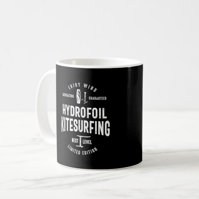 Kitesurf t shirt Kite Surfing Gifts Coffee Mug (Front Left)