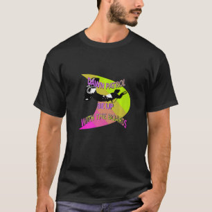 Kitesurfer Action Extreme Sport Lime and Pink T-Shirt