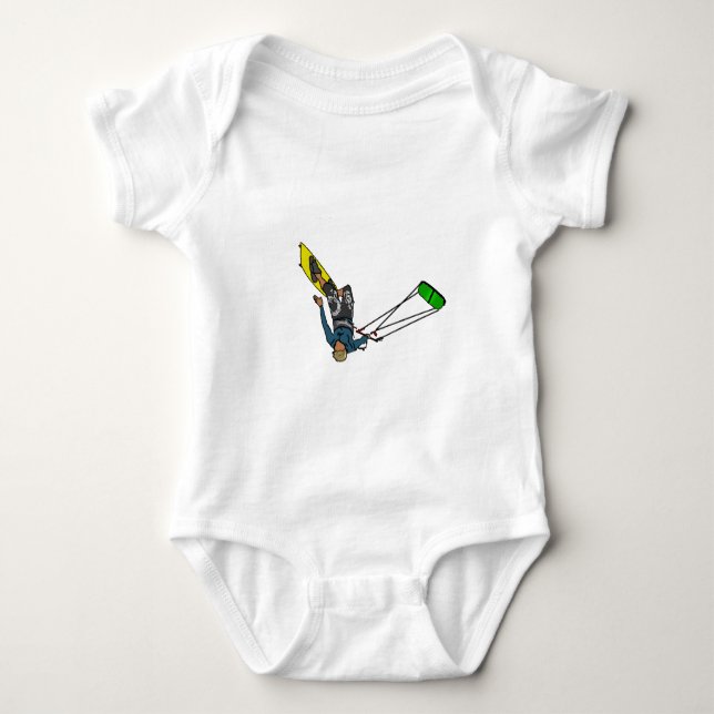 kitesurfer baby bodysuit (Front)