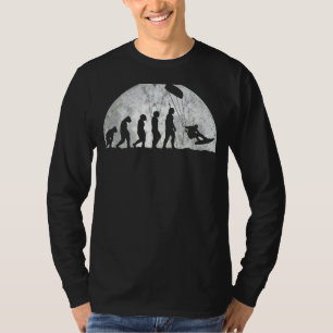 Kitesurfer Evolution Evolution Of Man Water Kiteb T-Shirt