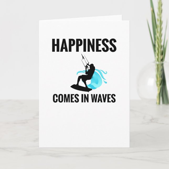 Kitesurfer Kiteboarder Kitesurfing Kiteboarding Card (Front)