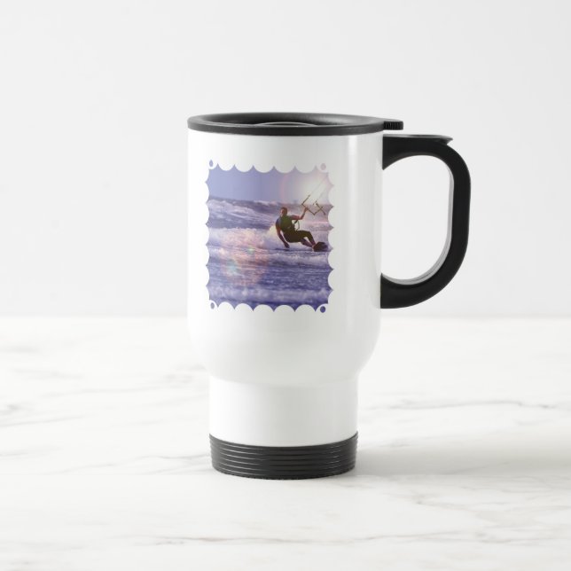 Kitesurfer Plastic Travel Mug (Right)