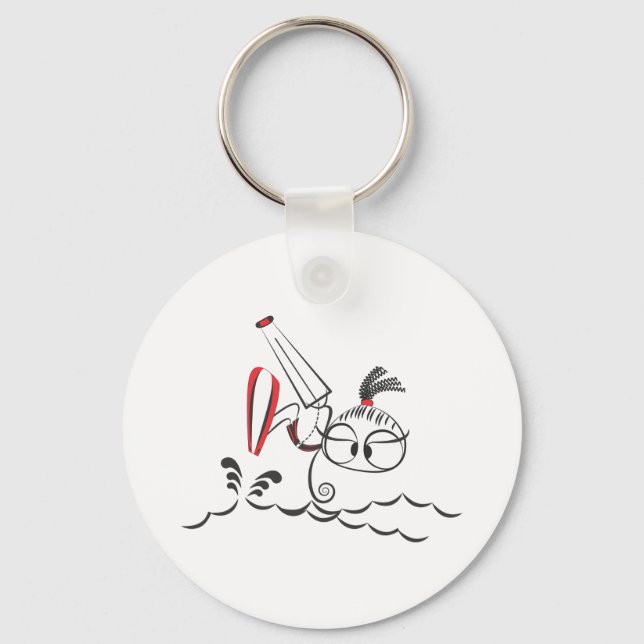 Kitesurfing doll key ring (Front)