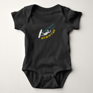 Kitesurfing Fly A Kite Kiteboarding Baby Bodysuit