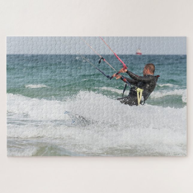 Kitesurfing Jigsaw Puzzle (Horizontal)
