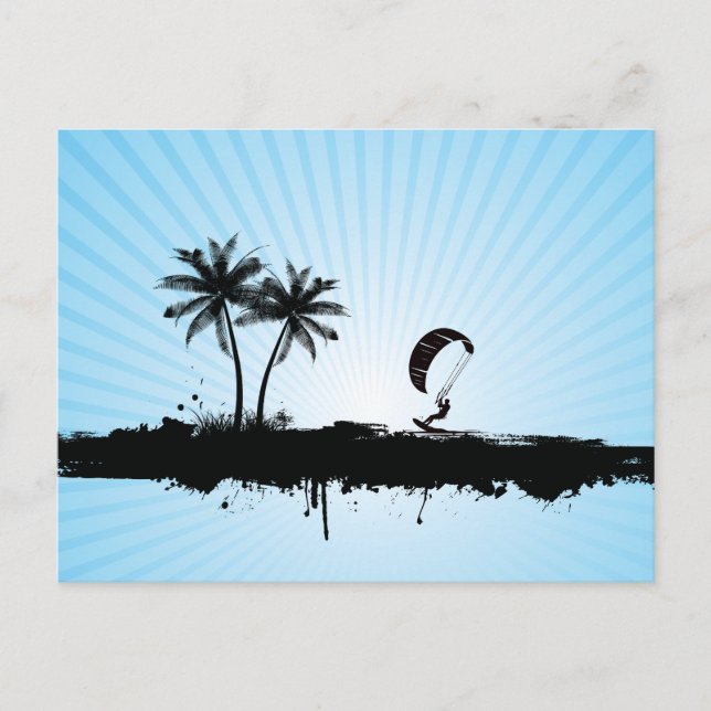 Kitesurfing Paradise  Postcard (Front)