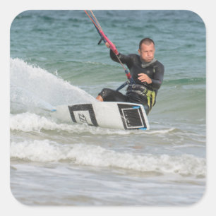 Kitesurfing Square Sticker