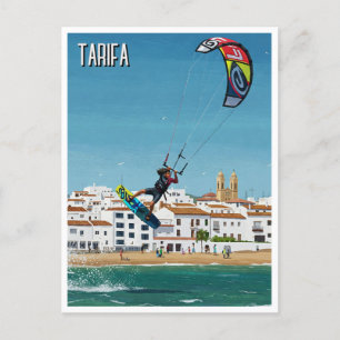 Kitesurfing Tarifa Spain Travel Postcard