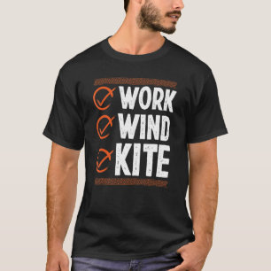 Kitesurfing Vintage Work Wind Kite Kitesurfer Kite T-Shirt