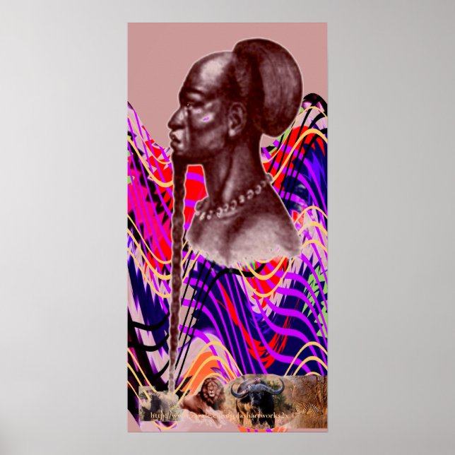 Kitete, Kikongo Bantu Chief-Africa-1800's Poster (Front)