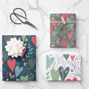 Kitsch Hearts Gift Wrap