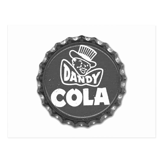 Kitsch Vintage Soda Pop Cap Dandy Cola Postcard