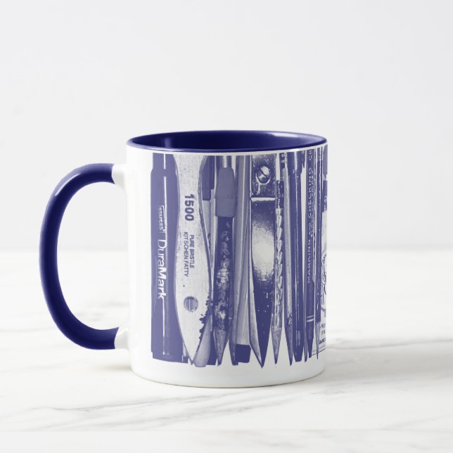 Kitschen Fatty Desk Mug Deli Blue (Left)