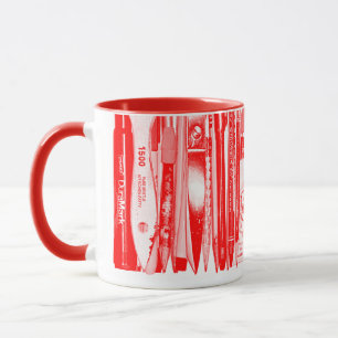 Kitschen Fatty Desk Mug Diner Red