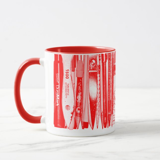 Kitschen Fatty Desk Mug Diner Red (Left)