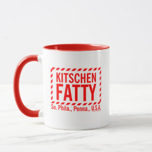 Kitschen Fatty Logo Mug Diner Red