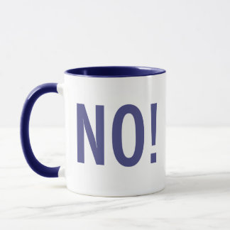Kitschen Fatty NO! Mug Deli Blue
