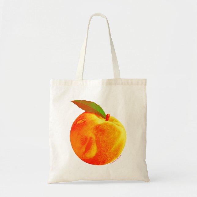 Kitschen Fatty Peach Tote Bag (Front)