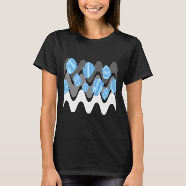 Kitschy Angel Fish Blue T-Shirt (Front)