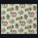 Kitschy Christmas Wrapping Paper<br><div class="desc">Retro Christmas fun with a snowman couple,  candles,  bells and ornaments.</div>