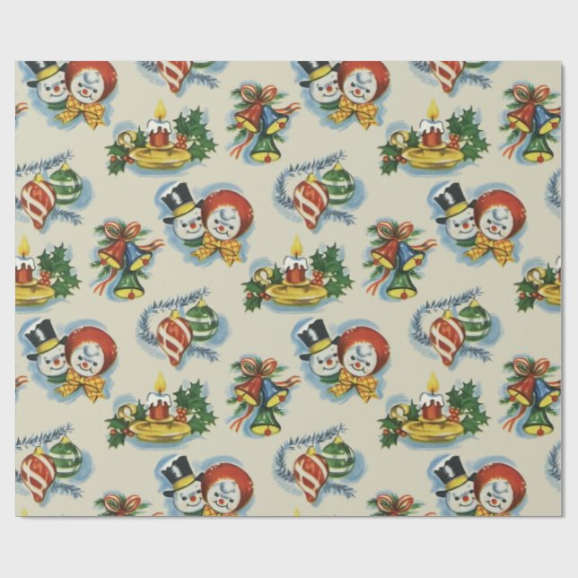 Kitschy Christmas Wrapping Paper (Flat)