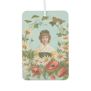 Kitschy Retro German Valentine's Card, 1884 Car Air Freshener
