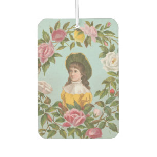 Kitschy Vintage German Valentine's Card Car Air Freshener