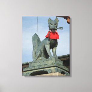 Kitsune キツネ (Fox) with Key in Mouth Canvas Print