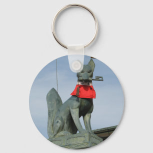 Kitsune キツネ (Fox) with Key in Mouth Key Ring