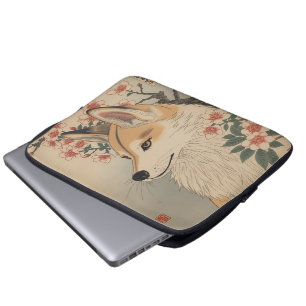 Kitsune & Cherry Blossom Laptop Sleeve