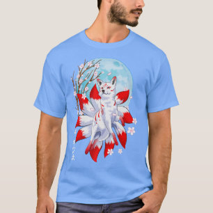 Kitsune Fo Japanese Nine Tailed Fo Magical Creatur T-Shirt
