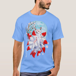 Kitsune Fo Japanese Nine Tailed Fo Magical Creatur T-Shirt