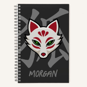 KITSUNE Fox Mask- Personalised Street Art Notebook