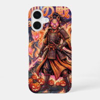 Kitsune Fox Samurai & Fire Pumpkins