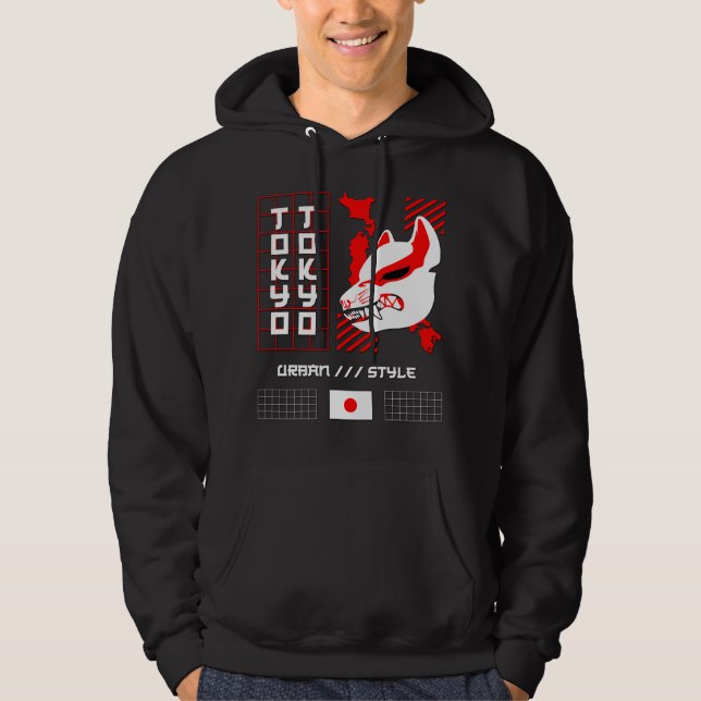 Kitsune Fox Tokyo City Hoodie (Front)