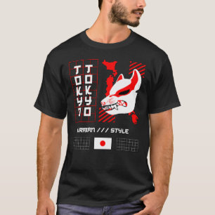 Kitsune Fox Tokyo City T-Shirt