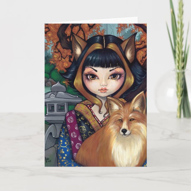 "Kitsune" Greeting Card (Front)