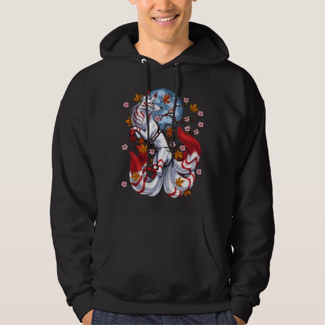Kitsune Japanese Fox Hoodie (Front)
