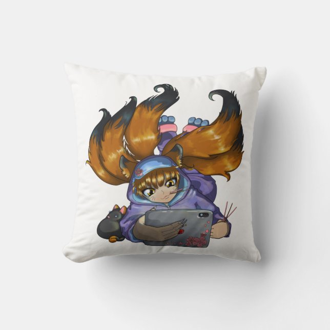 Kitsune Life Cushion (Front)