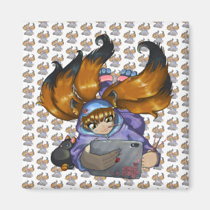Kitsune Life Magnet