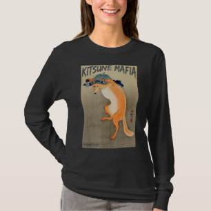Kitsune Mafia, Nine Tail Fox Spirit, Ukiyo-e Japan T-Shirt