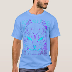 Kitsune Mask Fo Mask Japanese Mask Retro T-Shirt