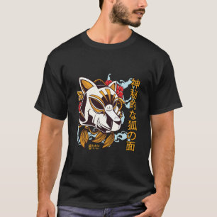 Kitsune Mask Men Black T-Shirt