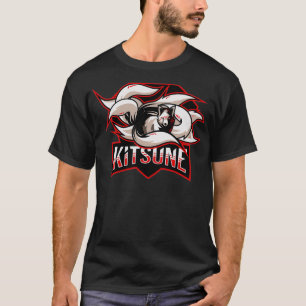 Kitsune Nine Tailed Fox Esport Logo  T-Shirt