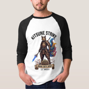 Kitsune Strike Honour Duty Spirit Art T-Shirt